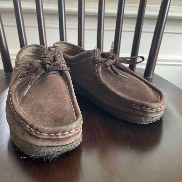 Clarks Original Wallabies Brown Suede $150 Womens 7 - Picture 1 of 8